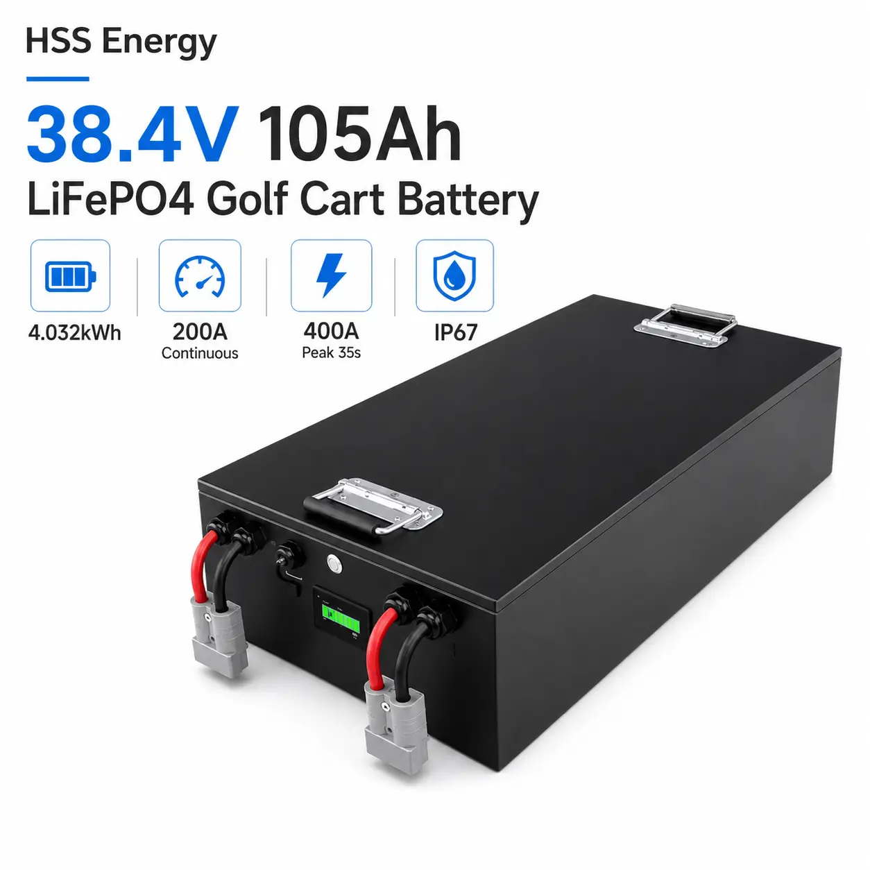 36V 105Ah golfkärryn litiumakku
