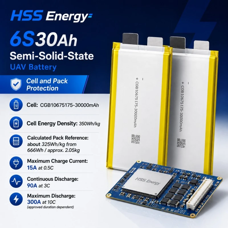 6S 30000mAh UAV-akku